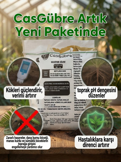 10 KG-CasGübre Kalsiyum Sülfat Gübresi